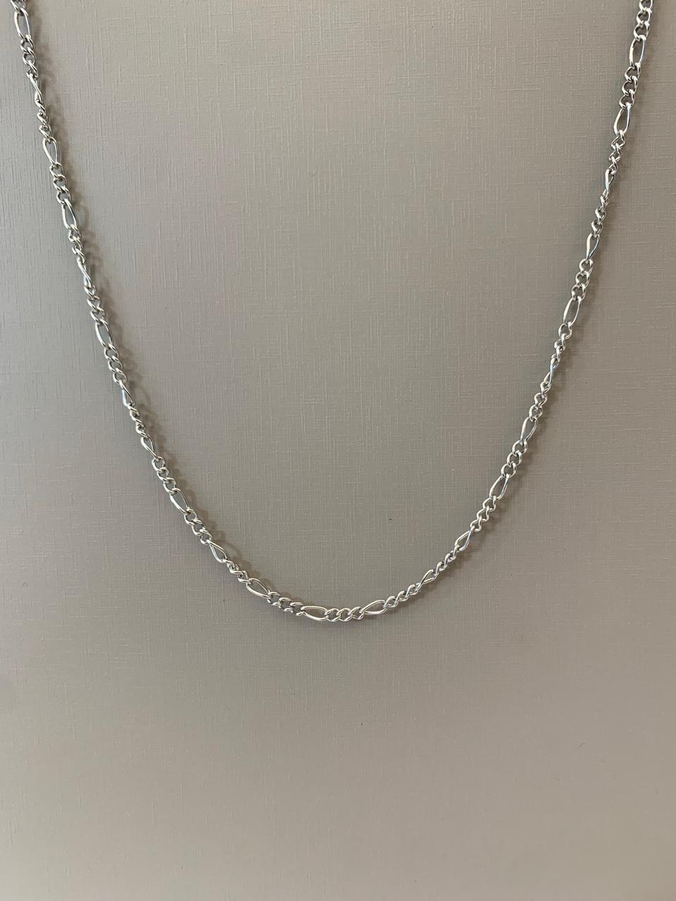 Corrente Masculina Aço 316L Prateada Groumet 3x1 3.00mm 70cm 2832770