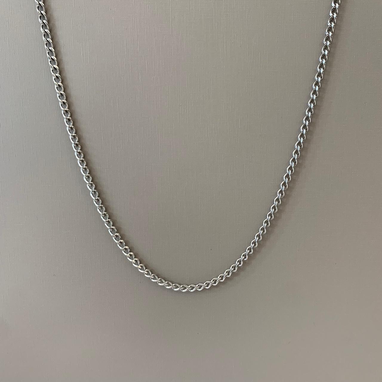 Corrente em Aço 316L Masculina Prateada Groumet 4.25mm 70cm 2836770