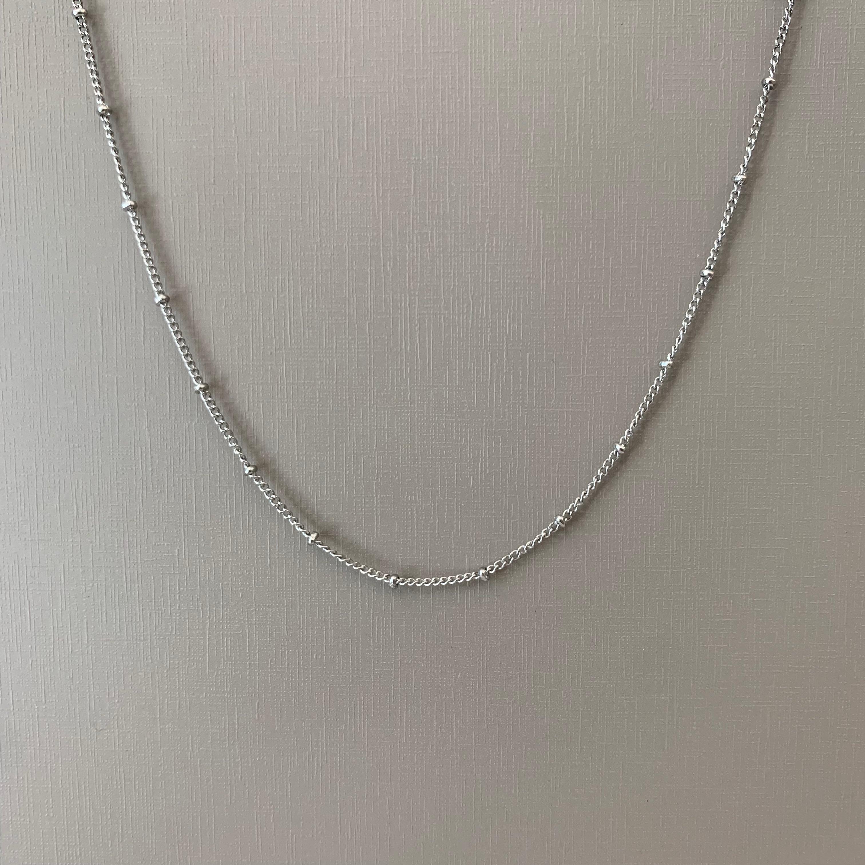 Corrente Feminina Aço 316L Ayla Groumet Bolinhas 1.4mmm 45cm 2837145