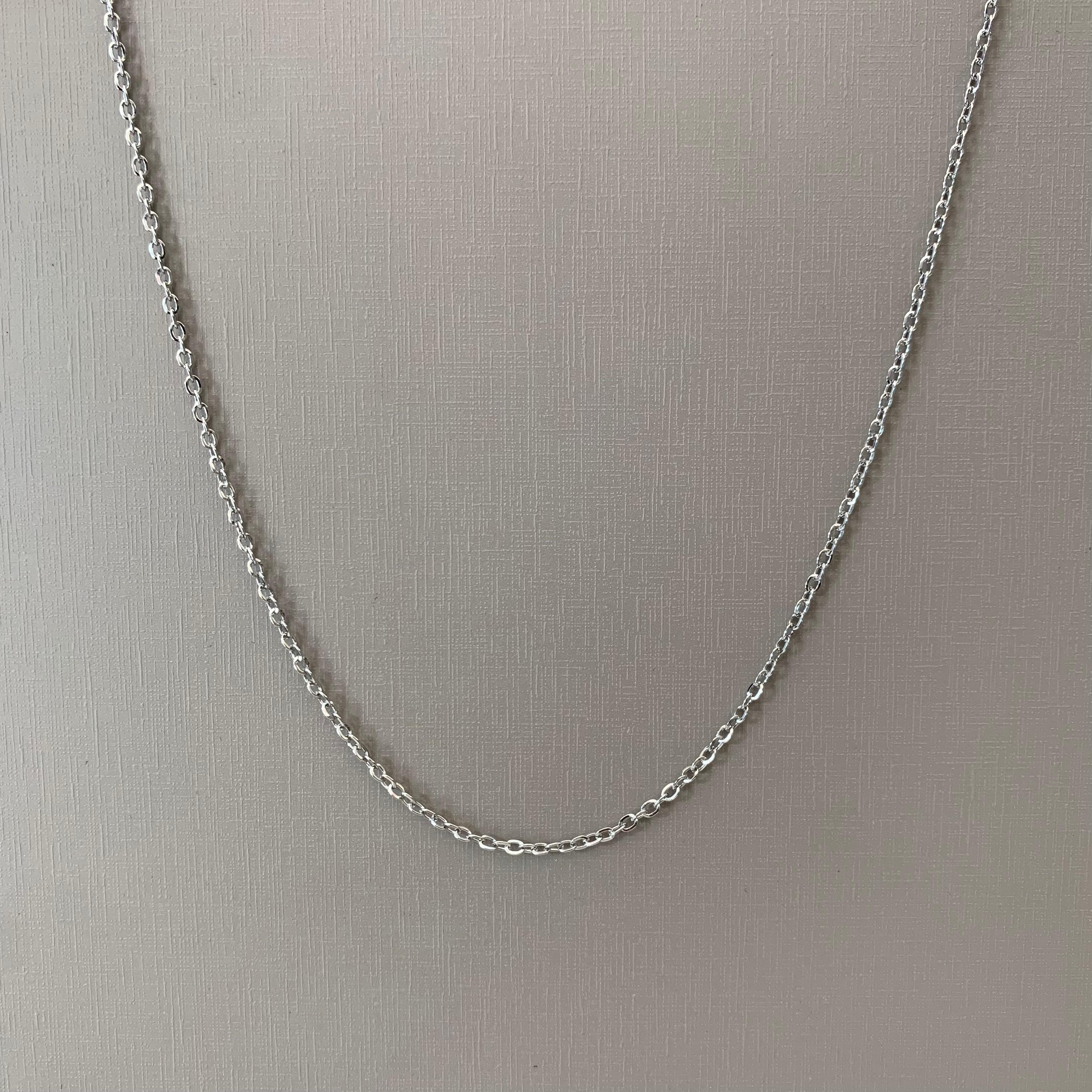 Corrente Masculina Prateada Aço 316L Cartier Elos Ovais 1.85mm 70cm 2831770