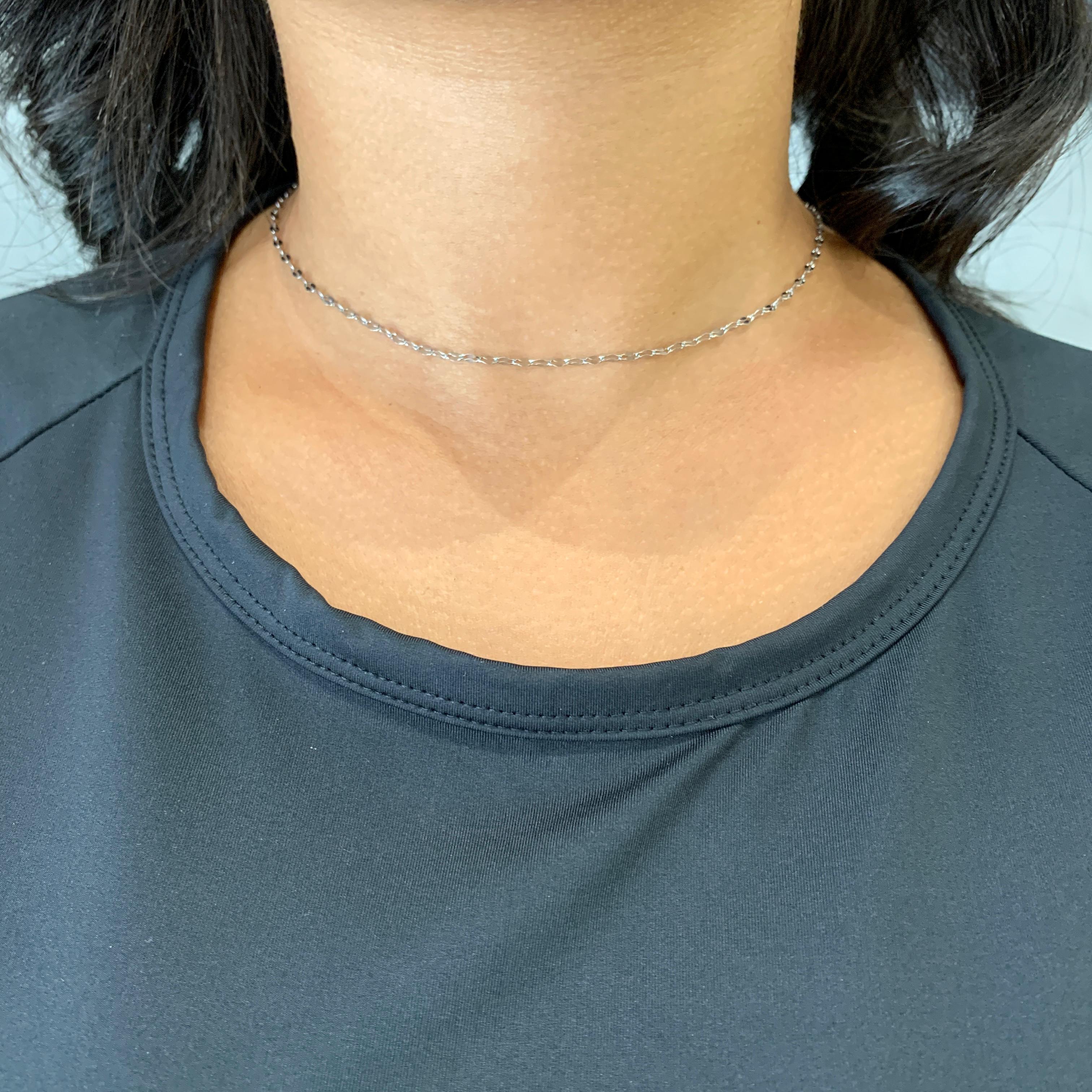 Corrente Feminina Prateada Aço 316L Elos Carambolas 37cm com 2mm mais Extensor de 5cm 2835837