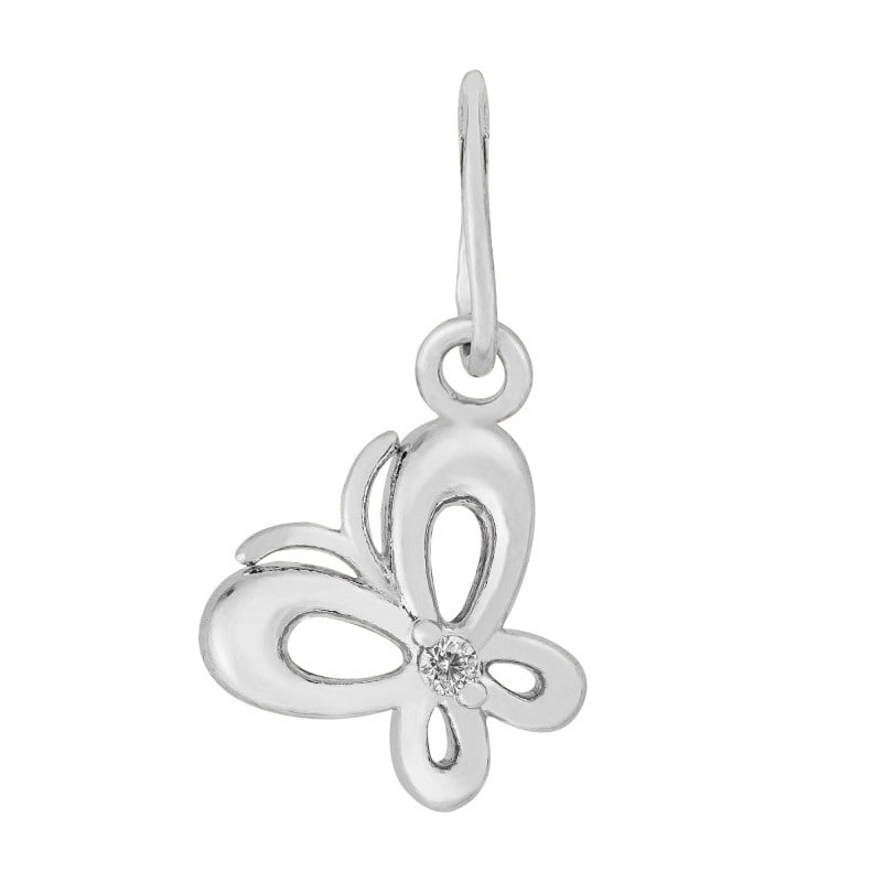 Pingente Prata 925 Borboleta Vazada Tenn Charm 7.5mmx8mm 3430943