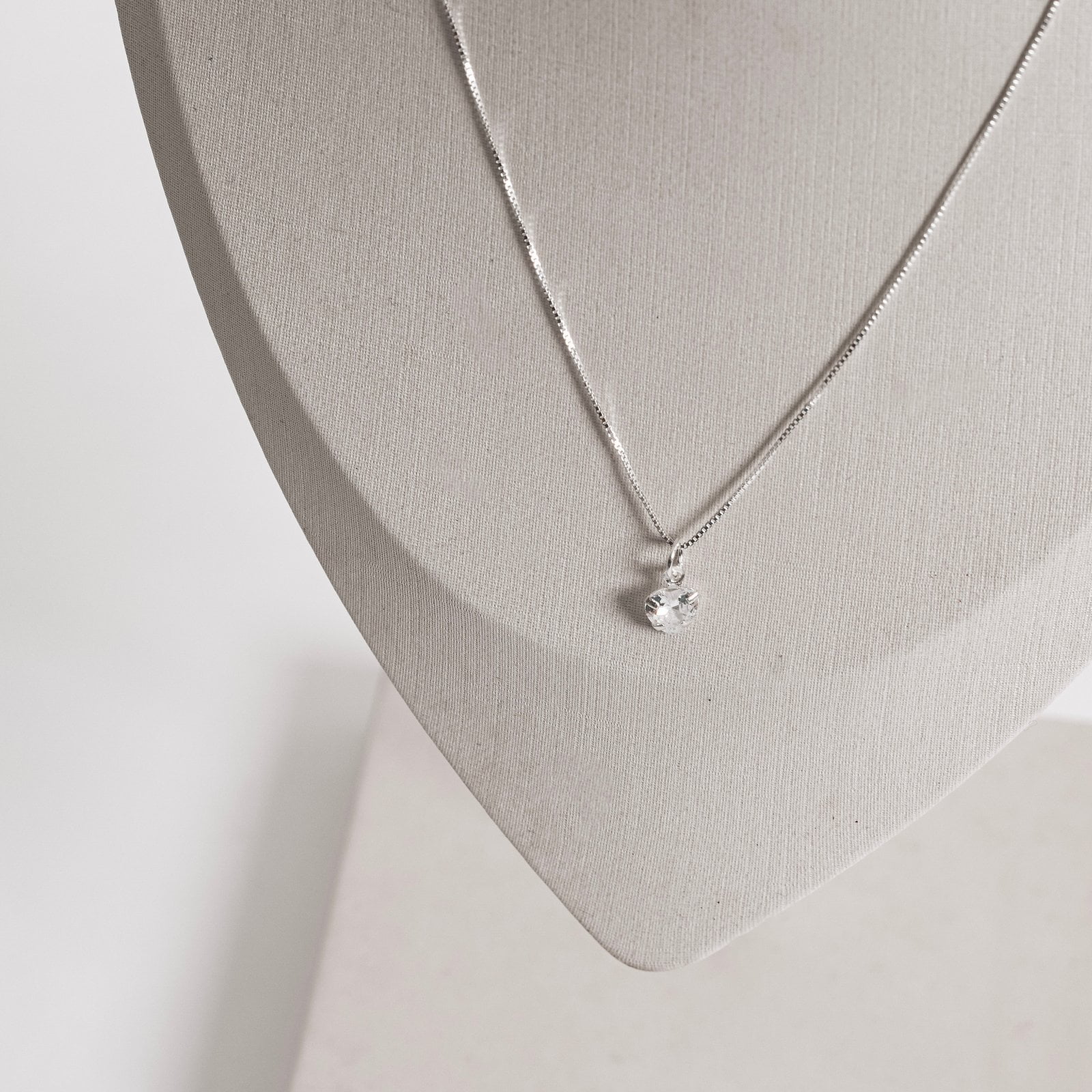 Conjunto Brinco e Colar Feminino Zircônia Coração Cristal 6mm 40cm CJ212