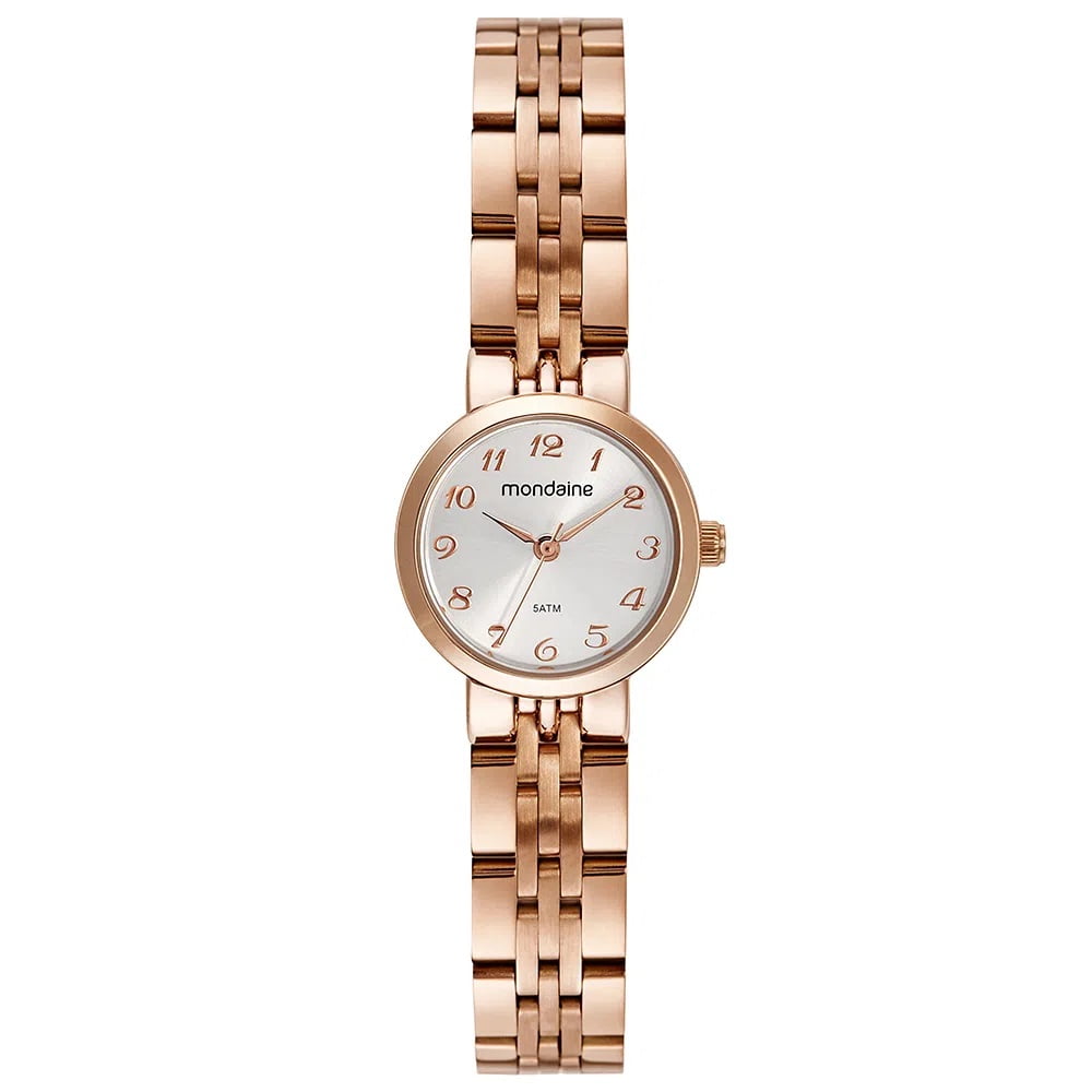 Relógio Mondaine Feminino Clássico Rose á Prova D'água 32391LPMVRE3