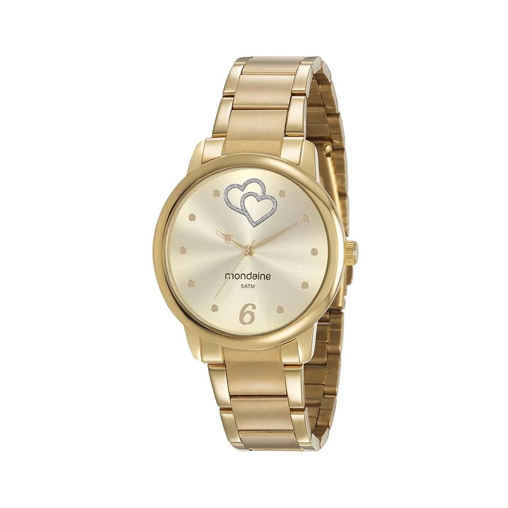 Relógio Mondaine Feminino Dourado 53921LPMGDE1 