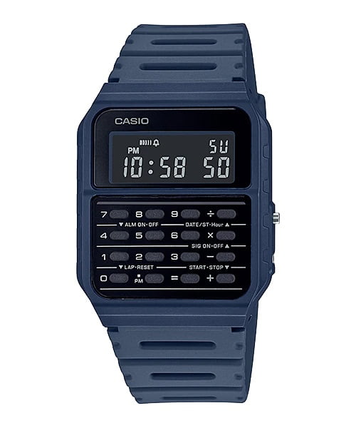 Relógio Casio Masculino Digital Calculadora Azul CA-53WF-1BDF