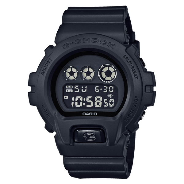 Relógio Casio G-Shock Masculino Preto Digital Esportivo em Poliuretano Á Prova d'água DW-6900BB 1DR