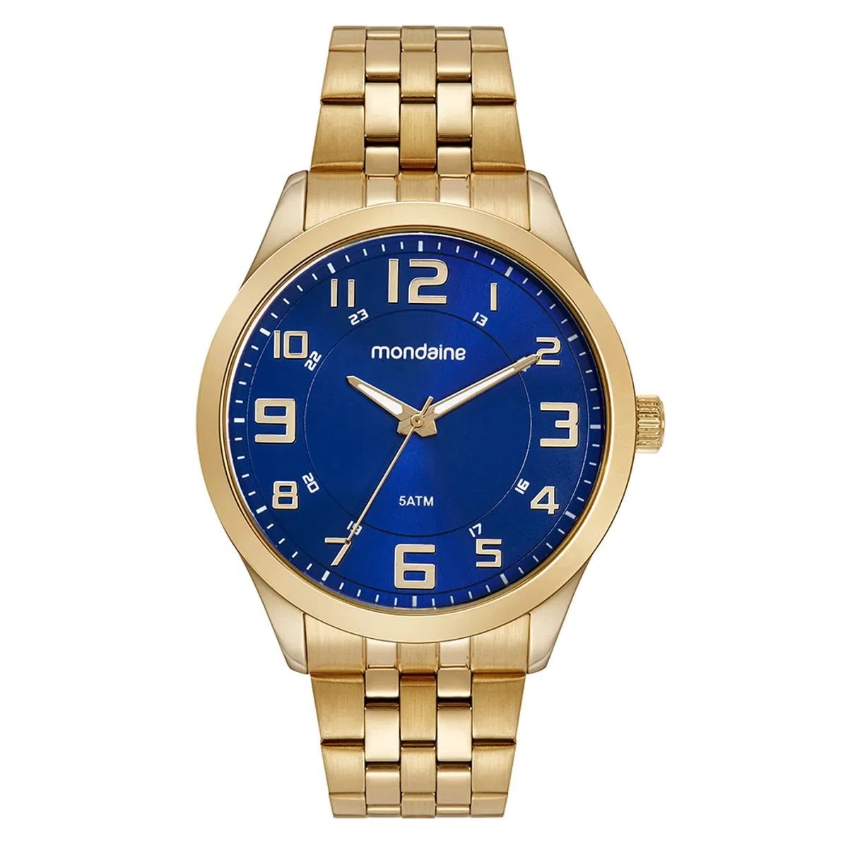 Relógio Mondaine Masculino Casual Dourado á Prova D'água 99421GPMVDE3