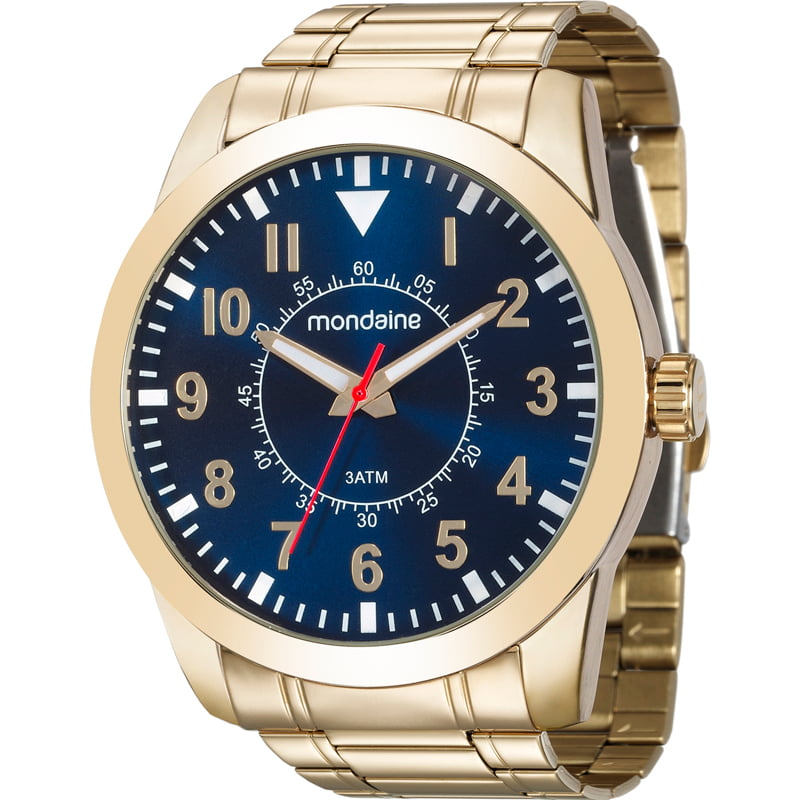 Relógio Mondaine Masculino Dourado 99138GPMVDE2