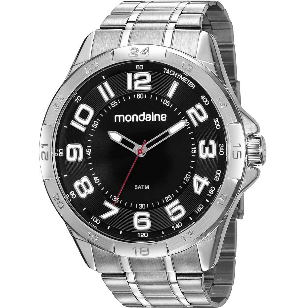 Relógio Mondaine Masculino Prata 53829G0MVNE2