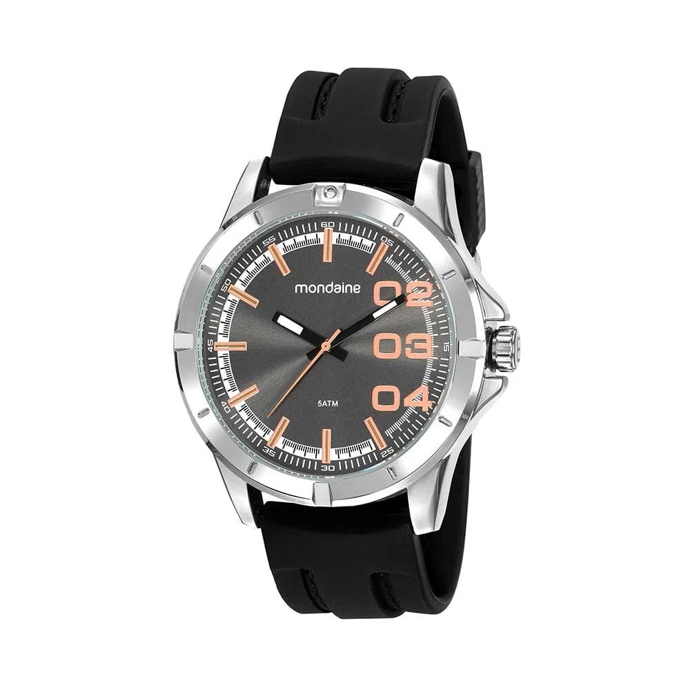 Relógio Mondaine Masculino Prata Silicone 99430G0MVNI2