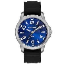 Relógio Mondaine Masculino Silicone Prata á Prova D'água 83500G0MVNI2