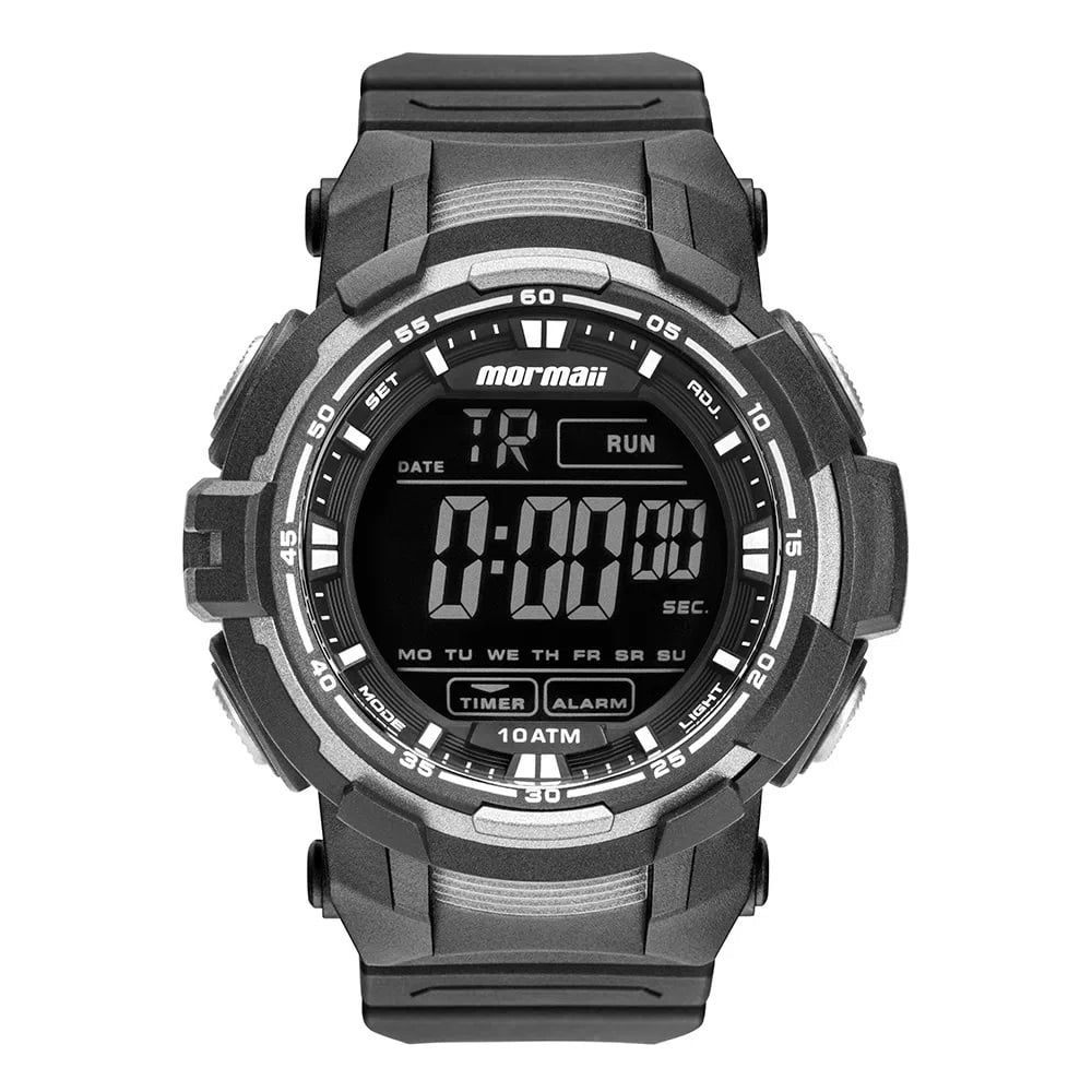 Relógio Mormaii Masculino Esportivo Digital Preto com calendário MO8121AA/8C