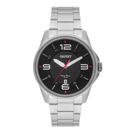 Relógio Orient Masculino Aço Inox Prata Calendário MBSS1288