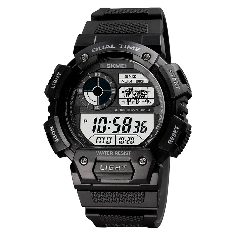Relógio Skmei Masculino Preto Digital Esportivo á Prova d'água 1723