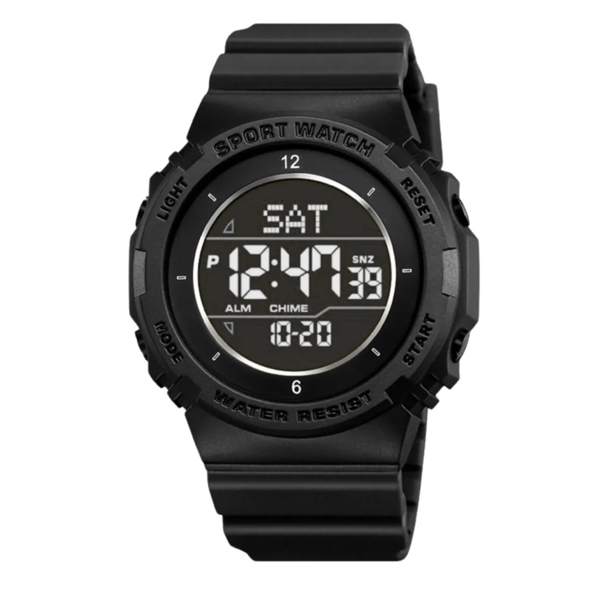 Relógio Skmei Masculino Preto Esportivo Digital em Poliuretano 2400