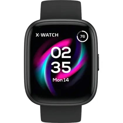 Relógio Smartwatch X-Watch Preto Esportivo Inteligente Pulseira de Silicone á Prova d'água XSWUQPI001A