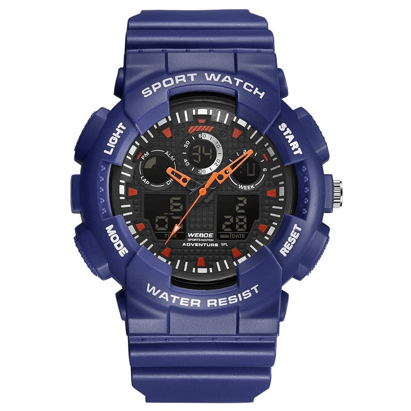 Relógio Weide Esportivo Masculino Display duplo Roxo WA-3J8003