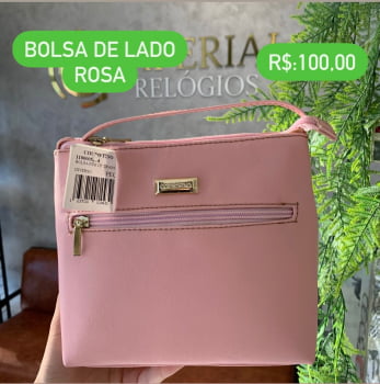 Bolsa De Lado Feminina Couro Fino Media Com Alça 1100005278 
