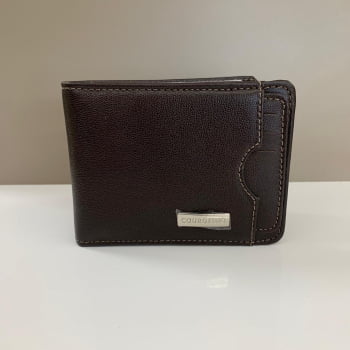 Carteira Couro Fino Masculina com Porta Cartão Removível Tradicional Grande Cacau Com Plástico e Porta Moedas 244 Carteira Couro Fino Masculina com Porta Cartão Removível Tradicional Grande Cacau Com Plástico e Porta Moedas 244