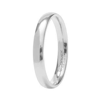 Aliança aço 316L Slim Argos Abaulada 3mm 90012
