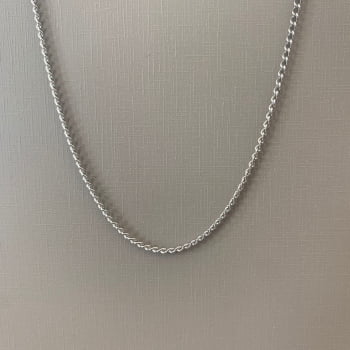 Corrente Feminina em Aço 316L Prateada Groumet  1.50mm 45cm 2748045