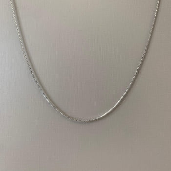 Corrente Prateada Aço 316l Vicenza 60 cm 1.10mm 2880060