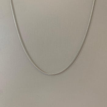 Corrente Prateada Aço 316L Tropical 60cm 0.85mm 2837560