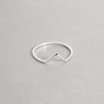 Anel Feminino Fino V Prata 925 AN374