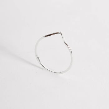 Anel Feminino Fino V Prata 925 AN374