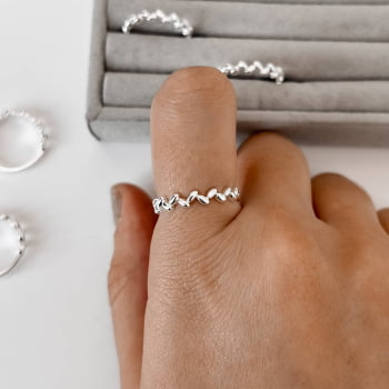 Anel Prata 925 Detalhe Zigzag AN1639