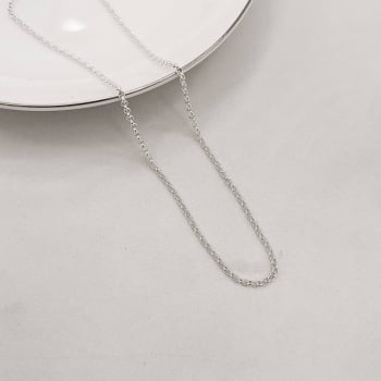 Corrente Elo Português Feminina 1.8 40cm Prata 925 CR204