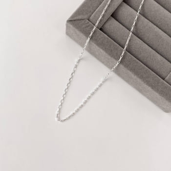 Corrente Masculina Cartier Quadrada 1.3 60cm em Prata 925 CR442