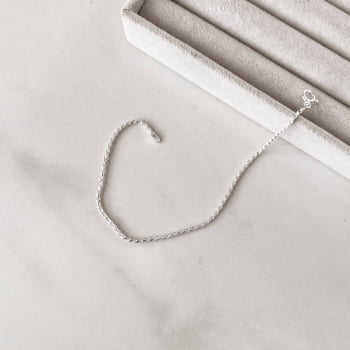 Pulseira Corrente Cordão Baiano 1.6 19cm em Prata 925 PU1305