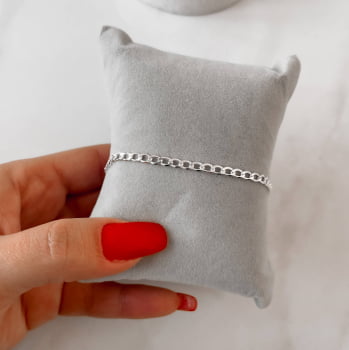 Pulseira Corrente Grumet 20cm 3.1 em Prata 925 PU782