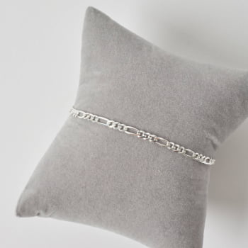 Pulseira Prata 925 Masculina Corrente 3x1 2.9 20,5cm PU1007 Pulseira Prata 925 Masculina Corrente 3x1 2.9 20,5cm PU1007