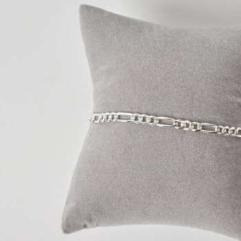 Pulseira Prata 925 Masculina Corrente 3x1 flat 3.6 21cm PU1495 Pulseira Prata 925 Masculina Corrente 3x1 flat 3.6 21cm PU1495