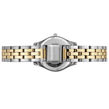 Kit Relógio Mondaine Feminino Bicolor Dourado e Prateado Pequeno com Cristais Visor Prateado Á Prova d'água 32720LPMKBE3