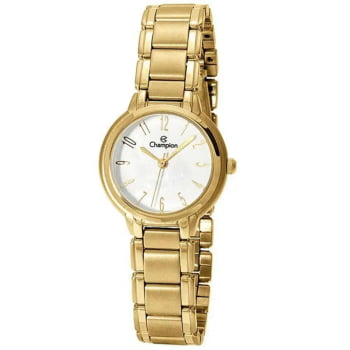 Relógio Champion Feminino Dourado á Prova D'água CH26944H