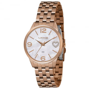 Relógio Feminino Lince Rose Visor Madrepérola LRR4717L