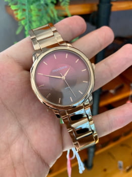 Relógio Mondaine Feminino Rosé Degradê 53606LPMVRE8