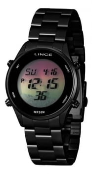 Relógio Lince Digital Feminino Preto - SDN4638L