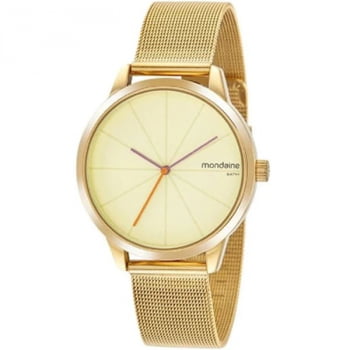 Relógio Mondaine Dourado feminino 32443LPMVDE1