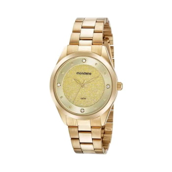 Relógio Mondaine Feminino Dourado a prova D'água 32452LPMVDE1