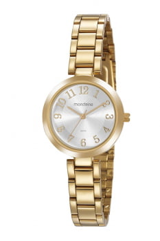 Relógio Mondaine Feminino Dourado 32115LPMVDE1