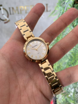 Relógio Mondaine Feminino Dourado 32115LPMVDE1