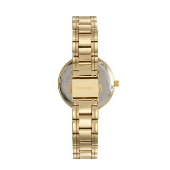 Kit Relógio Mondaine Feminino Dourado 53609LPMVDE1 