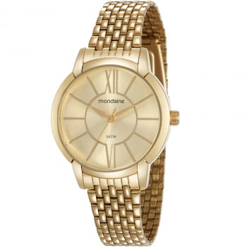 Relógio mondaine feminino Dourado - 53615LPMVDE1