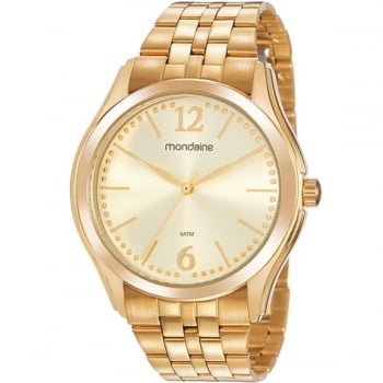 Relógio Mondaine Feminino Dourado  99536LPMVDE2