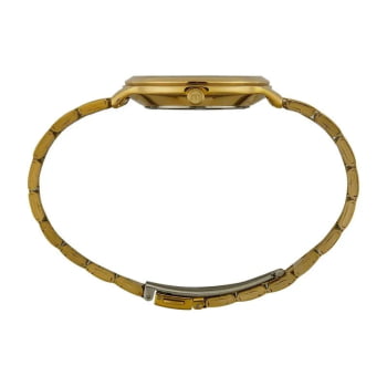 Relógio Mondaine Feminino Dourado Minimalista Visor Gradiente Á Prova d´água 99751LPMVDE1